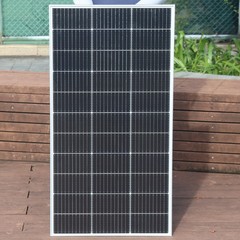 120W Watt Glass Solar Panel Monocrystalline PV Modul for RVs Camping Boat IP68