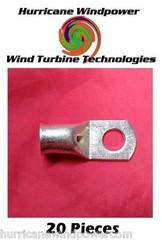 (20 PCS) 1/0 Gauge/AWG 3/8 Inch Tinned Copper Lug Battery Cable Connector