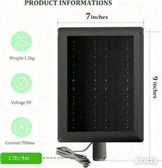 2 Pack Ring Solar Panel(2nd Generation), 5W Solar Panel Charger with Mount fo…