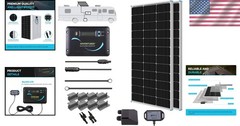 200W Monocrystalline RV Solar Panel Kit with 30A Charge Controller for Off-Grid