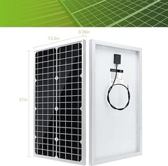 30W 12V/24V Solar Panel Kit, Monocrystalline Solar Battery Trickle 30W-KIT