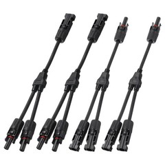 Solar Panel Connector Y Branch 2 to 1 Parallel Solar Panel Splitter 2 Way 2Set