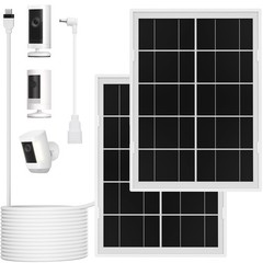 7W Solar Panel for Ring,2Pack Solar Charger for Stick Up Cam, Stick Up Cam Pr…