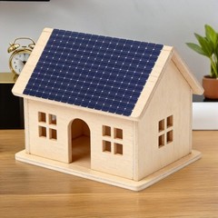 6Pcs Durable Mini Solar Cell Panels for Model Village Landscape Decor Dark Blue