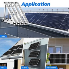 Solar Panel RV Tilt Mount Brackets Ground Roof Flat Surface Adjustable Frame