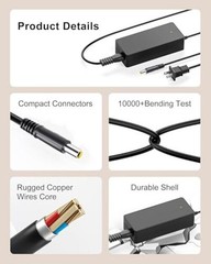 Charger for Jackery Charger 24V 90W AC Adapter for Jackery Portable Power