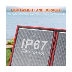Bundle of DOKIO 110w Solar Panel and 19.7ft (6m) Extension Cord