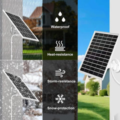 4 Pack 8W Solar Panel Charger Compatible with Arlo Essential Solar Panel Charger