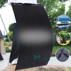 100W Military-Grade Flexible Solar Panel Power Charge Camping Home RV Battery