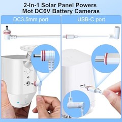 Solar Panel Charger for Ring Camera，Spotlight Cam Plus/Pro and Stick Up Cam