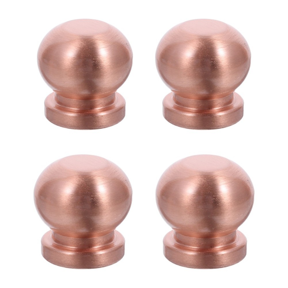 4pcs Copper Tray Feet, Metal Mounting Pads for Cutting Board Replacement, Screw