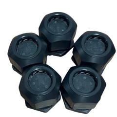 5 New Open Box Heyco 1″ Black Plastic NPT 5 Hole Solar Panel Mastheads