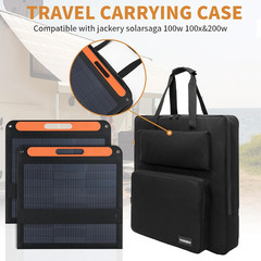 Solar Panel Bag Water-Resistant Padded Carrying Case for 2 Jackery SolarSaga