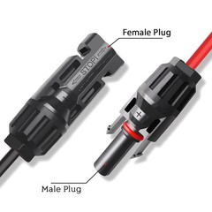 Goupchn Solar Panel Connectors to SAE Adapter Cable 10AWG Solar to SAE PV