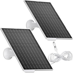 2 Pack Paneles solares de 9 W: cargador impermeable de alta eficiencia
