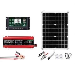 Grennova 2200W Off-Grid Solar Kit 60A MPPT Pure Sine Home RV Backup