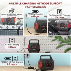 Gofort A301 Power Station Portable 320W 292Wh Lithium Battery Solar Generator