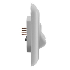 Double SPST On-Off Switch with Bezel, 12-Volt, for RV, Trailer, Camper (White)