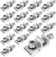 16 Pack Solar Panel Grounding Clamps Set – Aluminum Alloy Thunder Protection