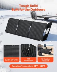 30W Foldable Solar Charger: 16BB Cells, 24% Conversion, USB-A/QC3.0/Type-C