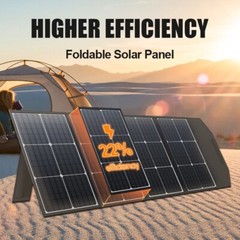 200W Foldable Solar Panel Portable for Power Station RV Camping = 2x 100W Panel