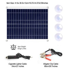 iMountek 25W Watts Solar Panel Kit for 12V Battery Charge Waterproof RV BOAT