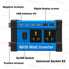 6000W Complete Solar Panel Kit Solar Power Generator 100A Home 110V/220V System