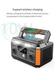 Helios Pro Portable Power Station – 600W Solar Generator with Wireless Charging