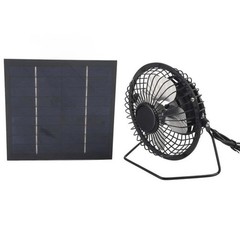 4 Inch Portable Solar Powered Fan Greenhouse Suitable Energy Efficient