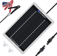 ECO-WORTHY 2.5W Solar Car Battery Charger Maintainer 12V Waterproof Solar Panel