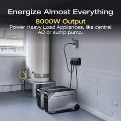 EcoFlow DELTA Pro 3 8000Wh Portable Power Station with 4096Wh Extra Battery