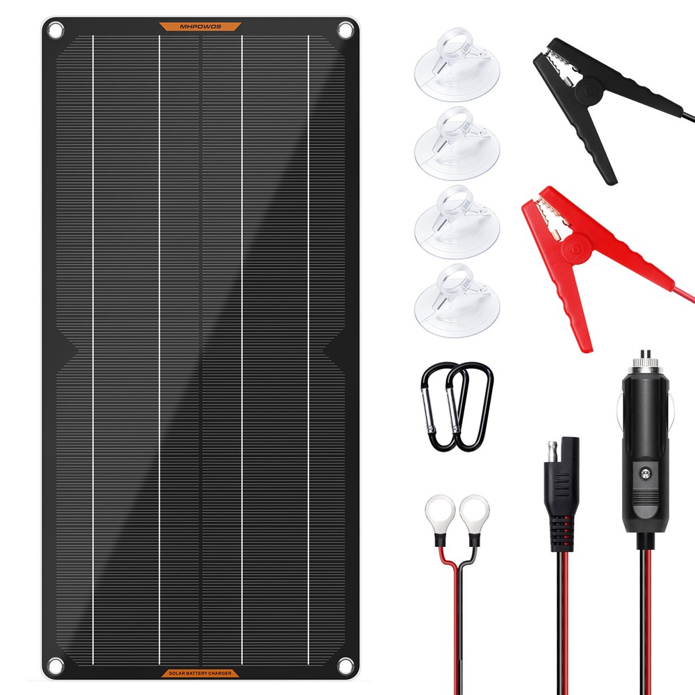 Solar Trickle Charger 10W 20W 30W 12v Solar Panel Chargers For Lithium Batteries