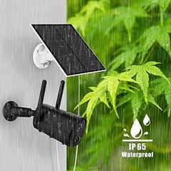 Solar Panel for Security Camera 5W USB Charger 2 Pack IP65 Waterproof