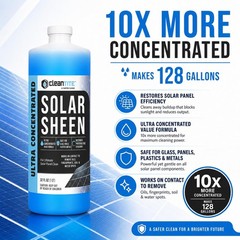 Solar Panel Cleaner 32 Oz (Makes 128 G) – Super Concentrated Cleaning Solutio…