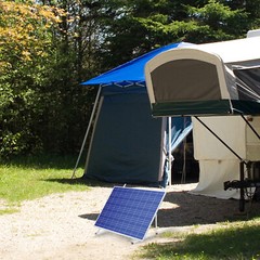 41”/45” Solar Panel RV Tilt Mount Brackets Roof Flat Surface Adjustable Frame US