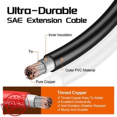 Bateria Power 16AWG 25FT SAE Cable