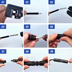Waterproof Male Female M/F Wire Cable Connector Set Solar Panel Lot
