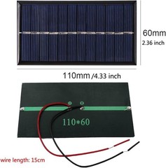 4-Pack Durable Mini Solar Panels for Projects – 6V/1W with Weatherproof Design