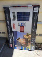 3 100 Watt 12 Volt Solar Panels, $50 each, and one 2KW inverter for $75