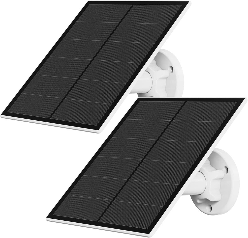 5W Solar Panel 2 Pack USB Micro USB USB-C Outdoor Rechargeable Battery