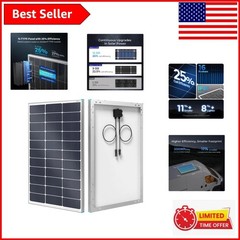 Lightweight 100W Solar Panel – Durable, Weather-Resistant for Outdoor Use