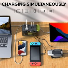 Compact 88Wh Portable Power Station w/ Solar Charging for Camping & Emergencies