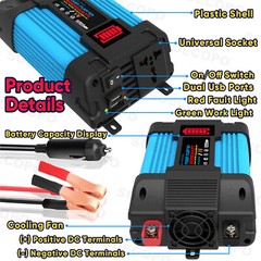 6000W Solar System DC12V to 110V/220V Off-Grid Inverter System 100A ControllerXz