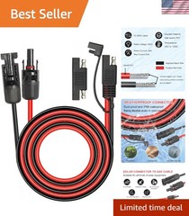 20ft 10AWG Solar Extension Cable SAE Compatible with Solar Panel Battery Charger