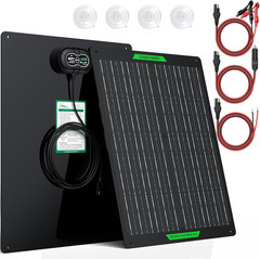 Waterproof 30W 12V Solar Battery Charger & Maintainer PRO, Built-In Ultrasmart M