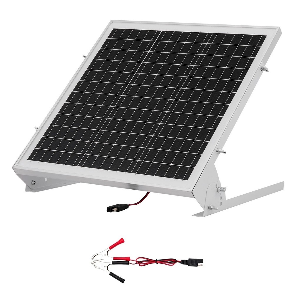 Solar Battery Trickle Charger Kit 20W 12V with Built-in MPPT Controller
