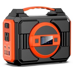 Portable Power Station 300W, Outdoor Solar Generator Backup Battery Pack 220W…