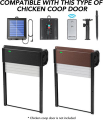 Chicken Coop Door Solar Panel, 2W 5V Solar Panel Battery Powered with Controller