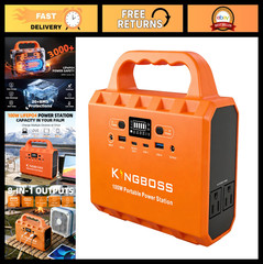 100W Portable Power Station, 96Wh LiFePO4 Battery, Ultra-Light Solar Generator,