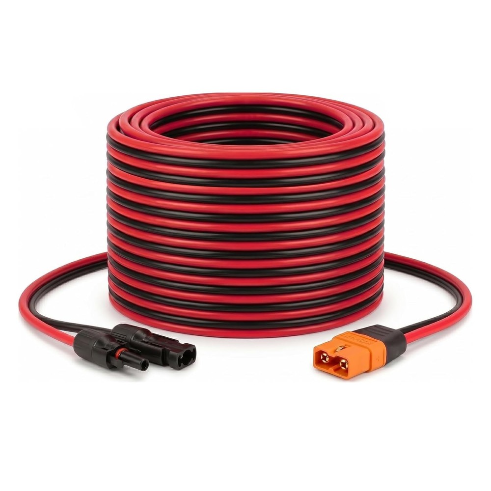 Solar to XT60i 10AWG 25FT Cable XT60i Adapter Connector Adapter Solar Panel